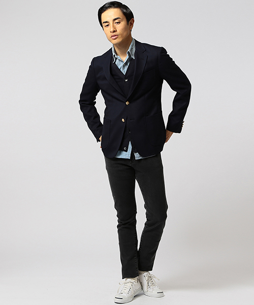 B:MING by BEAMS(ビーミングバイビームス)の「ビーミング by ビームス / マットウースブレザー(テーラードジャケット・メンズ・ネイビー・46/48/44/50)」の10枚目の写真