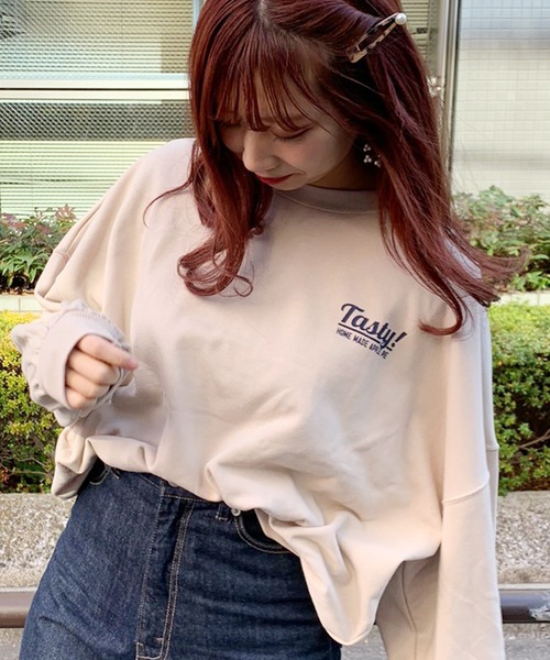 apres jour（アプレジュール）の「アソートプリントスウェット【ZOZOTOWN限定アイテム】（スウェット・レディース・ライトブルー/アイボリー/スモークピンク/ライトベージュ・フリー）」の2枚目の写真