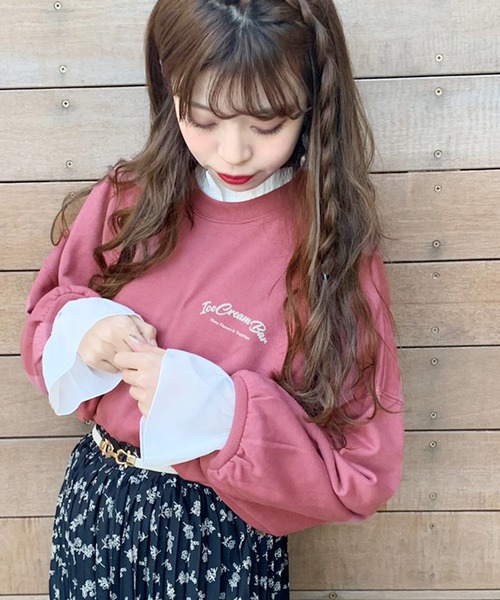 apres jour（アプレジュール）の「アソートプリントスウェット【ZOZOTOWN限定アイテム】（スウェット・レディース・ライトブルー/アイボリー/スモークピンク/ライトベージュ・フリー）」の12枚目の写真