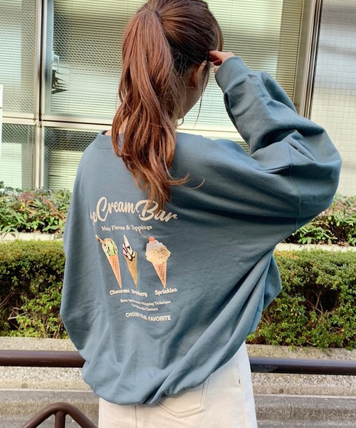 apres jour（アプレジュール）の「アソートプリントスウェット【ZOZOTOWN限定アイテム】（スウェット・レディース・ライトブルー/アイボリー/スモークピンク/ライトベージュ・フリー）」の5枚目の写真