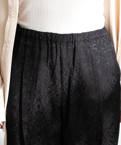 Aunt Marie's（アントマリーズ）の「AUNT MARIE'S  ジャガードスラックスパンツ（スラックス・レディース・ブラック/ベージュ・FREE）」の11枚目の写真