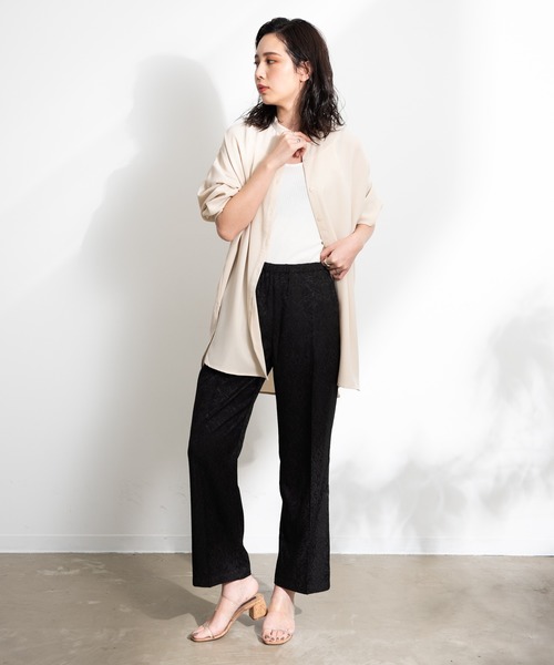 Aunt Marie's（アントマリーズ）の「AUNT MARIE'S  ジャガードスラックスパンツ（スラックス・レディース・ブラック/ベージュ・FREE）」の14枚目の写真