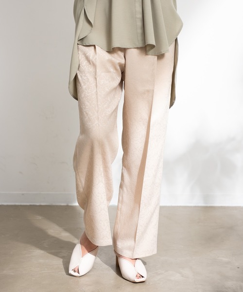 Aunt Marie's（アントマリーズ）の「AUNT MARIE'S  ジャガードスラックスパンツ（スラックス・レディース・ブラック/ベージュ・FREE）」の17枚目の写真