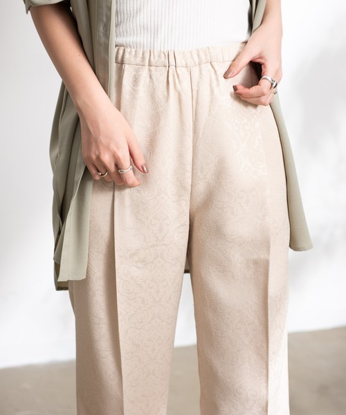 Aunt Marie's（アントマリーズ）の「AUNT MARIE'S  ジャガードスラックスパンツ（スラックス・レディース・ブラック/ベージュ・FREE）」の21枚目の写真