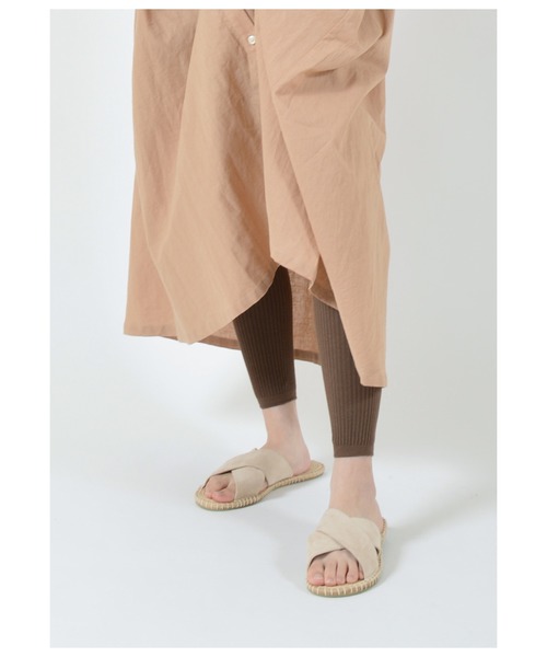 undeny.（アンディニ－）の「undeny.　 リブレギンス（レギンス/スパッツ・キッズ・アッシュグレー/ブラック/ブラウン/オフホワイト/チャコールグレー/カーキ/グレイッシュベージュ・S/M/L/XL）」の20枚目の写真