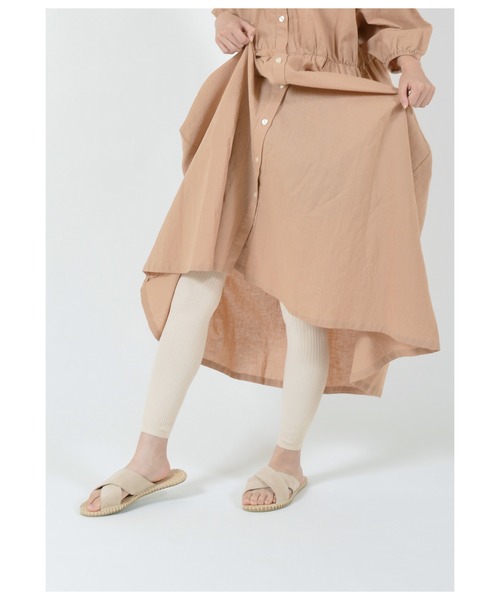 undeny.（アンディニ－）の「undeny.　 リブレギンス（レギンス/スパッツ・キッズ・アッシュグレー/ブラック/ブラウン/オフホワイト/チャコールグレー/カーキ/グレイッシュベージュ・S/M/L/XL）」の9枚目の写真