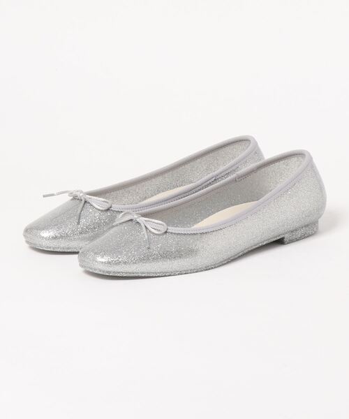 TEMPERATE(テンパレイト)の「EMMA GLITTER (TEMPERATE/テンパレイト) グリッターラウンドトゥバレエ レインシューズ(バレエシューズ・レディース・シルバー/ブラック/シャンパン・40/38/39/36/37/41)」の1枚目の写真