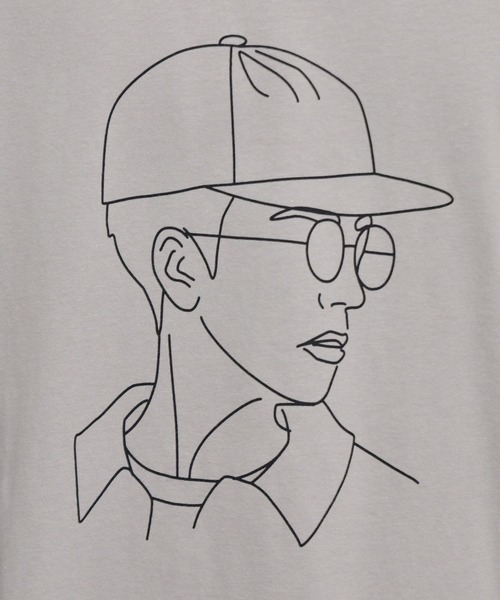 kutir（クティール）の「袖プリントストリートロンT（Tシャツ/カットソー・メンズ・ライトブルー/グレイッシュベージュ/グリーン・LARGE/MEDIUM）」の14枚目の写真