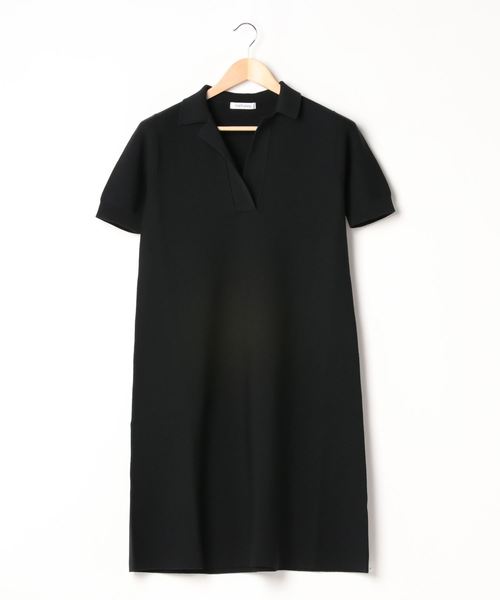 NEWYORKER（ニューヨーカー）の「【ホールガーメント】おとなニットポロワンピース（ワンピース・レディース・ベージュ/ブラック/カーキ・M/L）」の9枚目の写真