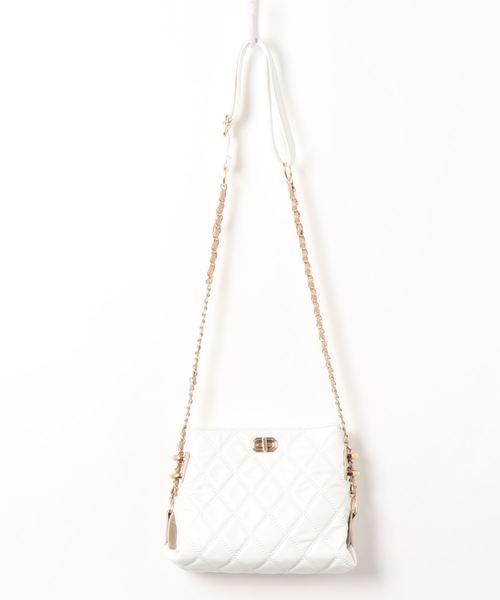 STYLEBLOCK（スタイルブロック）の「エンボスキルティング加工チェーンショルダーバッグ（ショルダーバッグ・レディース・グリーン/ホワイト/ブラック・FREE）」の9枚目の写真