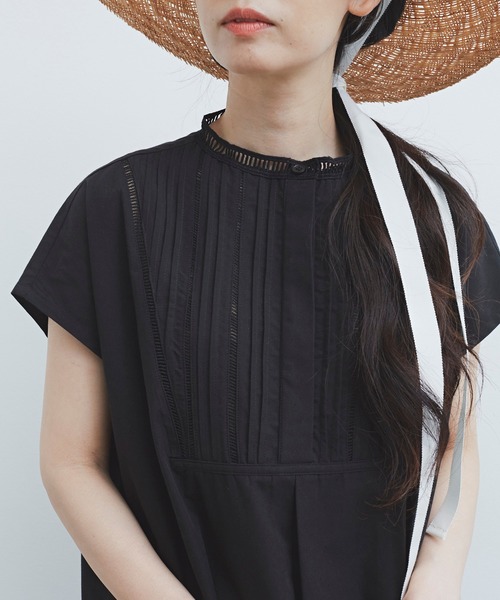 Libra Cue(リブラ キュー)の「Libra ピンタックレースワンピース(ワンピース・レディース・ホワイト/ブラック・FREE)」の21枚目の写真