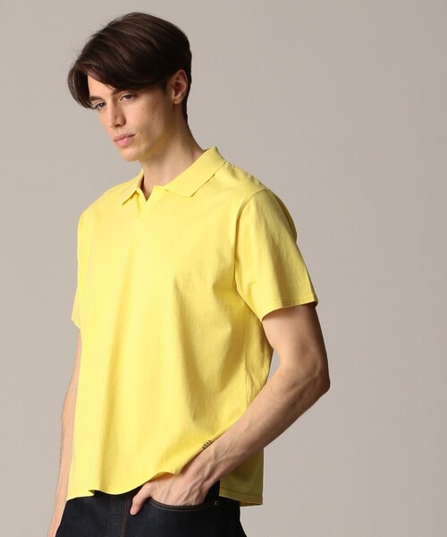 J.PRESS（ジェイプレス）の「ハイツイストジャージ スキッパーポロシャツ（ポロシャツ・メンズ・ネイビー系/ホワイト系/グレー系・LARGE/MEDIUM/X-LARGE）」の4枚目の写真