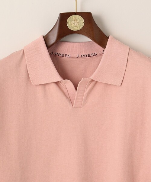 J.PRESS（ジェイプレス）の「ハイツイストジャージ スキッパーポロシャツ（ポロシャツ・メンズ・ネイビー系/ホワイト系/グレー系・LARGE/MEDIUM/X-LARGE）」の11枚目の写真