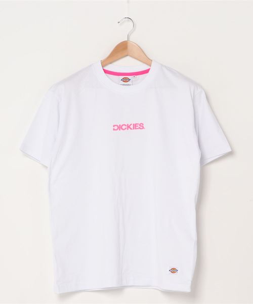 Dickies(ディッキーズ)の「【Dickies】ロゴ刺繍入り 半袖Tシャツ / ディッキーズ(Tシャツ/カットソー・レディース・ホワイト/ブルー/ブラック/オレンジ・L/LL/M/S)」の7枚目の写真