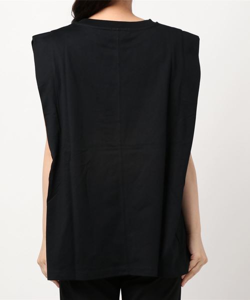 LOWRYS FARM（ローリーズファーム）の「タックノースリーブ　893382（Tシャツ/カットソー・レディース・ホワイト/ブラック/パープル・FREE）」の5枚目の写真