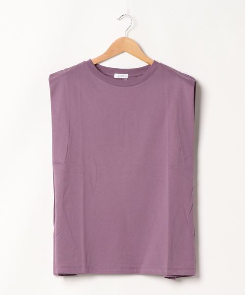 LOWRYS FARM（ローリーズファーム）の「タックノースリーブ　893382（Tシャツ/カットソー・レディース・ホワイト/ブラック/パープル・FREE）」の7枚目の写真