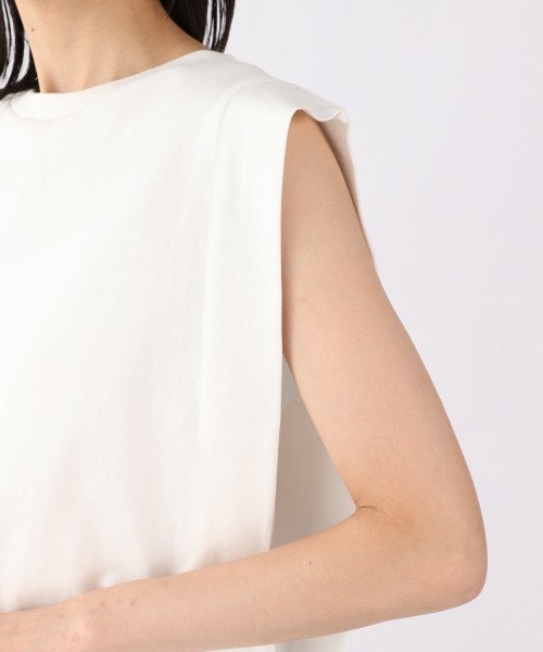 LOWRYS FARM（ローリーズファーム）の「タックノースリーブ　893382（Tシャツ/カットソー・レディース・ホワイト/ブラック/パープル・FREE）」の14枚目の写真