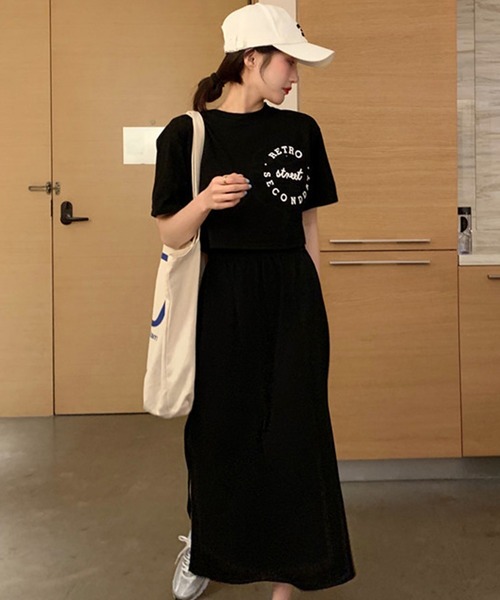 【DABUWAWA】トップス ワンピース ツーピースセット DABUWAWA】トップス ワンピース ツーピースセット