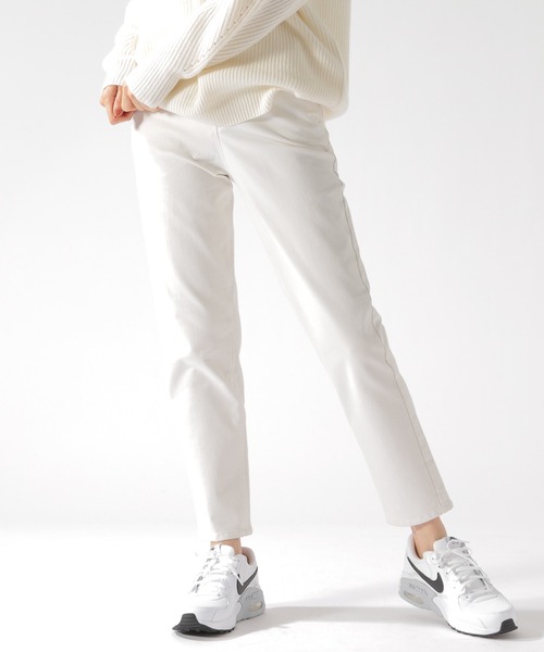 BAYFLOW(ベイフロー)の「ストレッチダンパン(その他パンツ・レディース・オフホワイト/モカ/ネイビー/ライトブルー・SMALL/MEDIUM/LARGE)」の2枚目の写真