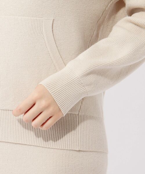 洗える 毛玉になりにくいフードニットアップset