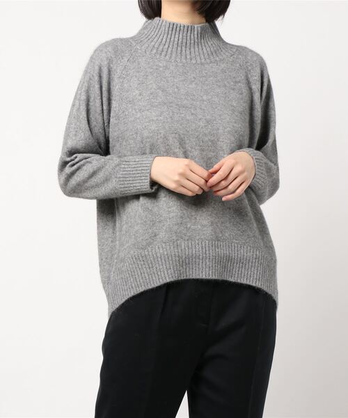 PRIORITY 長袖ニットセーター プライオリティ Priority ニット セーター 長袖 38 M 黒 ブラック