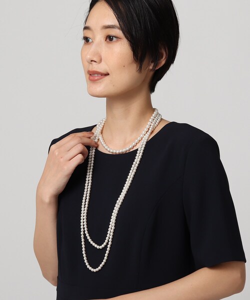 ネックレス アクセサリーセパレートミニパールネックレス ネックレス Untitled アンタイトル のファッション