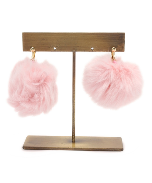 WEGO(ウィゴー)の「WEGO/ミニファーイヤリング(イヤリング・レディース・ホワイト/ブラック/サックスブルー/パープル/ピンク・FREE)」の5枚目の写真