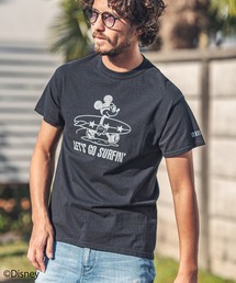mt6973-LETS GO SURFIN Mickey Print Tee Tシャツ