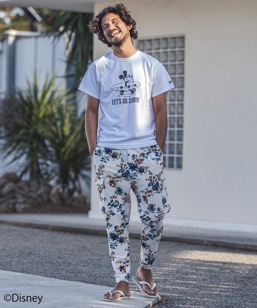 felkod(フィルコッド)の「mt6973-LETS GO SURFIN Mickey Print Tee Tシャツ(Tシャツ/カットソー・メンズ・ホワイト/ブラック/ミント・L/M/S)」の6枚目の写真