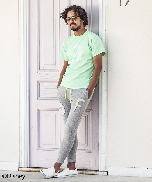 felkod(フィルコッド)の「mt6973-LETS GO SURFIN Mickey Print Tee Tシャツ(Tシャツ/カットソー・メンズ・ホワイト/ブラック/ミント・L/M/S)」の7枚目の写真