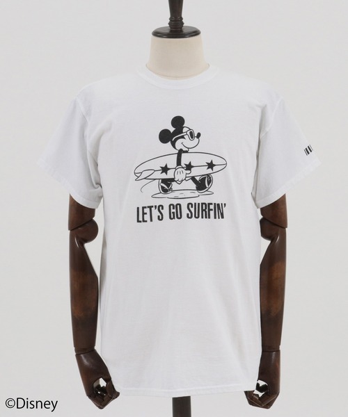 felkod(フィルコッド)の「mt6973-LETS GO SURFIN Mickey Print Tee Tシャツ(Tシャツ/カットソー・メンズ・ホワイト/ブラック/ミント・L/M/S)」の19枚目の写真