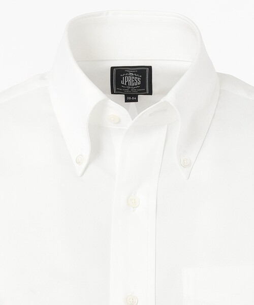 J.PRESS（ジェイプレス）の「【PREMIUM PLEATS / 形態安定】ピンオックス ドレスシャツ / B.D.（ビジネスシャツ・メンズ・ダルブルー系・首回り37cm-裄丈82cm/首回り38cm-裄丈84cm/首回り39cm-裄丈84cm/首回り40cm-裄丈85cm/首回り41cm-裄丈85cm/首回り42cm-裄丈86cm/首回り43cm-裄丈86cm）」の4枚目の写真