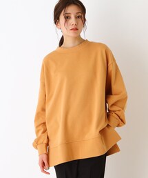SHOO・LA・RUE | 【M-3L】USAコットンクルーネックプルオーバー(スウェット)