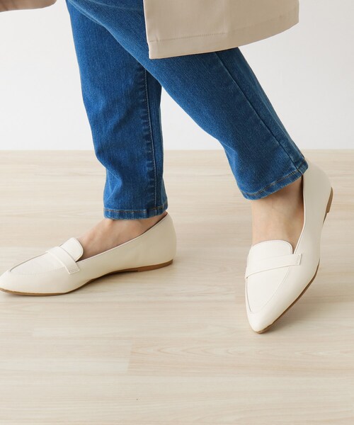 DRESKIP（ドレスキップ）の「◆【中敷き制菌/防臭】ア－モンドトウフラット（その他シューズ・レディース・ブラック/シルバー/アイボリー/ブラック系3・35/45）」の5枚目の写真