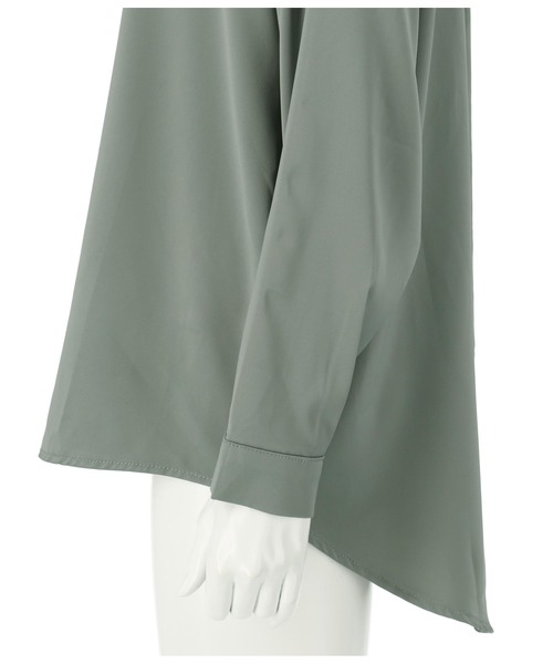 ANAP(アナップ)の「サテンオーバーサイズシャツ(シャツ/ブラウス・レディース・ライトブルー/グレイッシュベージュ/ベージュ・FREE)」の17枚目の写真