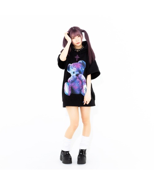 TRAVAS TOKYO/トラバス トーキョー』Furry bear H/S hoodie/くま
