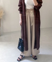 KOBE LETTUCE | ロープ紐ウエストギャザーワイドパンツ(その他パンツ)