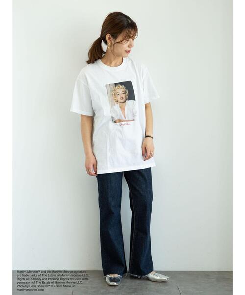 Green Parks(グリーンパークス)の「■マリリンモンローフォトTシャツ*(Tシャツ/カットソー・レディース・B/A/C/D・FREE)」の6枚目の写真