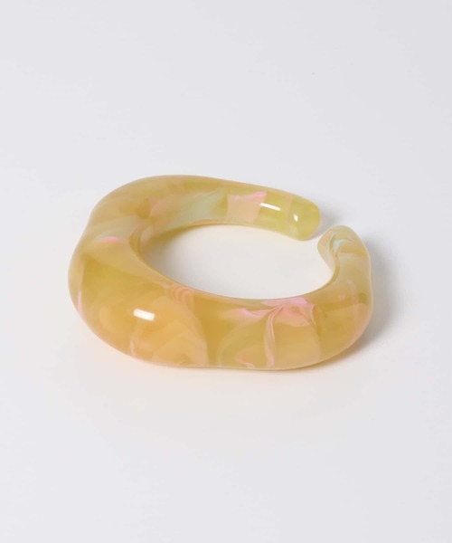 KBF（ケイビーエフ）の「CASSELINI　アクリルマーブルバングル∴（ブレスレット・レディース・ブラウン/ピンク/グリーン・ONE）」の3枚目の写真