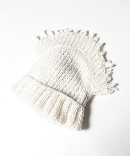 STOF（ストフ）の「Mohawk Knit Cap（ニットキャップ/ビーニー・レディース・ブラック/ホワイト・FREE）」の2枚目の写真