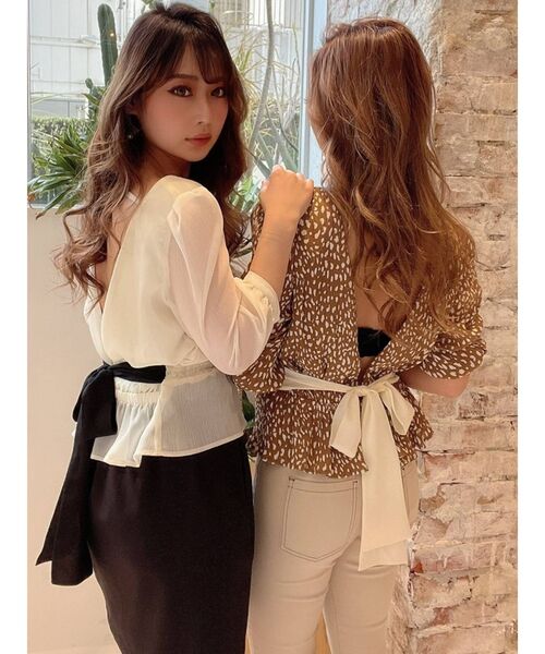 RESEXXY（リゼクシー）の「バックリボンブラウス（シャツ/ブラウス・レディース・ベージュ/アイボリー/その他/その他1・FREE）」の18枚目の写真