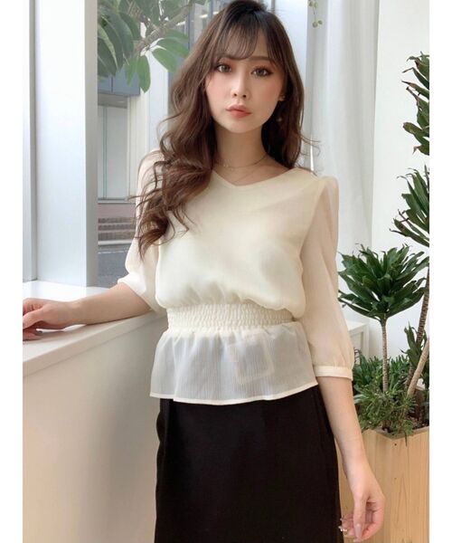 RESEXXY（リゼクシー）の「バックリボンブラウス（シャツ/ブラウス・レディース・ベージュ/アイボリー/その他/その他1・FREE）」の8枚目の写真