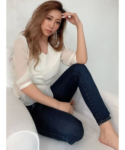 RESEXXY（リゼクシー）の「バックリボンブラウス（シャツ/ブラウス・レディース・ベージュ/アイボリー/その他/その他1・FREE）」の6枚目の写真