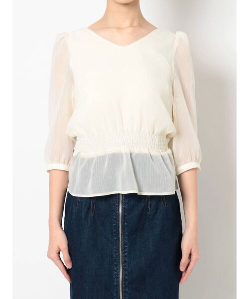 RESEXXY（リゼクシー）の「バックリボンブラウス（シャツ/ブラウス・レディース・ベージュ/アイボリー/その他/その他1・FREE）」の7枚目の写真