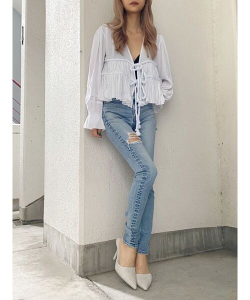 GYDA(ジェイダ)の「Pythonポインテッドミュール(パンプス・レディース・オフホワイト/その他1・SMALL/MEDIUM/LARGE)」の5枚目の写真