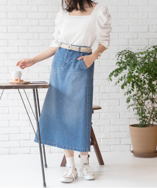 Mysa&Liina（ミーサリーナ）の「スクエアネックジャガードトップス（Tシャツ/カットソー・レディース・アイボリー/オフホワイト/ブラック・M）」の19枚目の写真