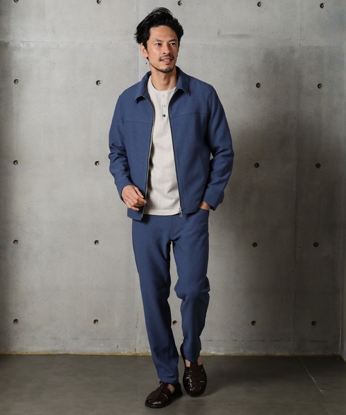 MEN'S BIGI（メンズビギ）の「12Gニット/アイレットストライプ天竺 ヘンリーネックニット（Tシャツ/カットソー・メンズ・ライトグレー/カーキ/ターコイズブルー/マスタード・02/03）」の9枚目の写真