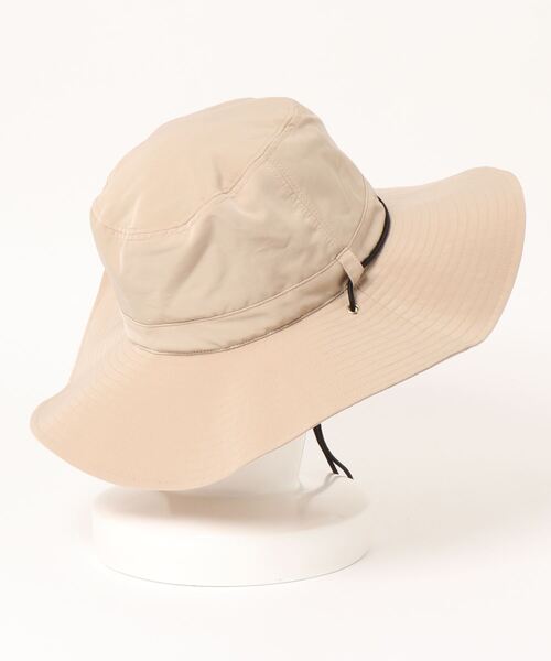 mimis（ミイーミイーズ）の「ソフト中折れ(ひも付き）サファリハット　接触冷感ＵVカット帽子（ハット・レディース・ミント/ベージュ/ブラック・FREE）」の4枚目の写真