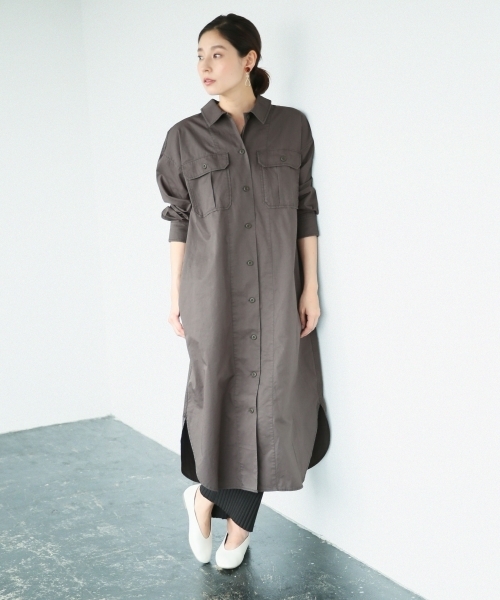 セール ブランド古着 シャツワンピース シャツワンピース Lepsim レプシィム のファッション通販 Zozoused