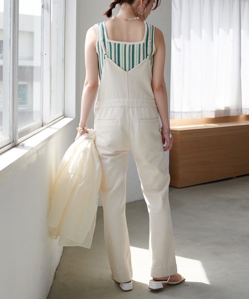 DISCOAT（ディスコート）の「ストライプニットタンクトップ（タンクトップ・レディース・ブラウン/グリーン・FREE）」の10枚目の写真